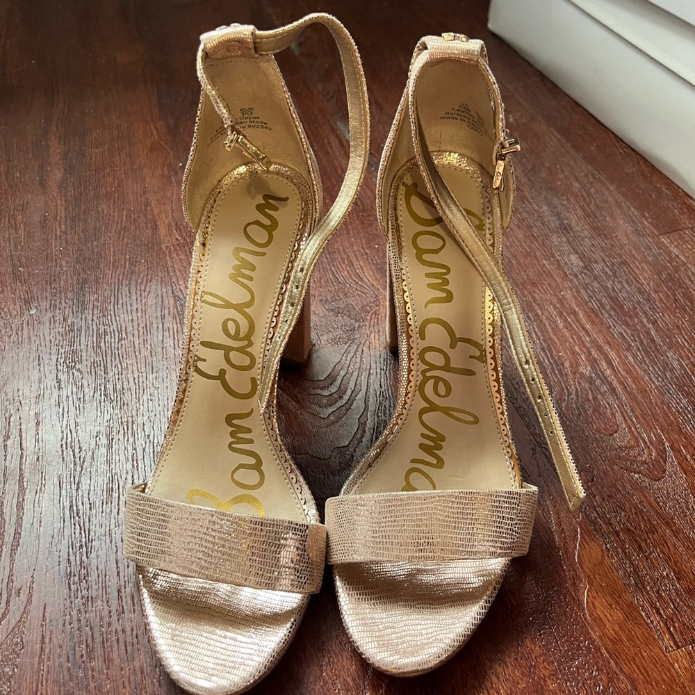 Sam Edelman Women's Blush Gold Heeled Sandals